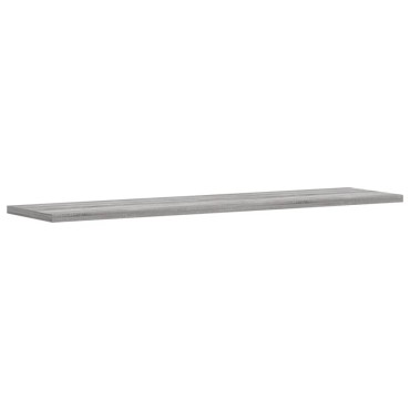 vidaXL Ράφια Τοίχου 4 τεμ. Γκρι Sonoma 80x20x1,5cm Επεξεργ. Ξύλο