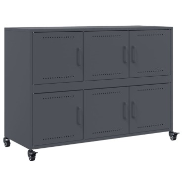 vidaXL Ντουλάπι Ανθρακί 100,5x39x72cm από Χάλυβα 1 τεμ.