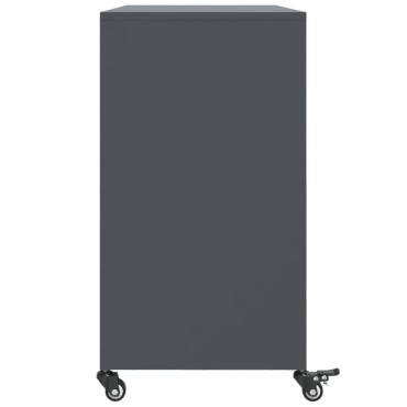 vidaXL Ντουλάπι Ανθρακί 100,5x39x72cm από Χάλυβα 1 τεμ.