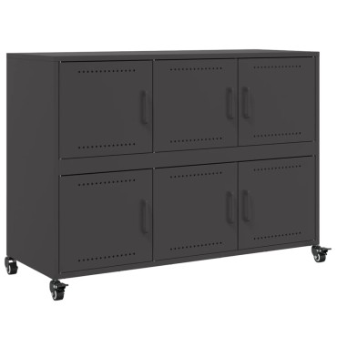 vidaXL Ντουλάπι Μαύρο 100,5x39x72cm από Χάλυβα 1 τεμ.