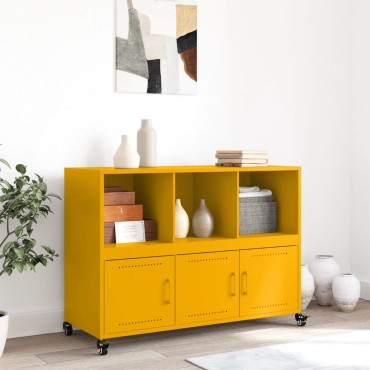 vidaXL Ντουλάπι Μουσταρδί 100,5x39x72cm από Ατσάλι 1 τεμ.