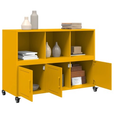 vidaXL Ντουλάπι Μουσταρδί 100,5x39x72cm από Ατσάλι 1 τεμ.