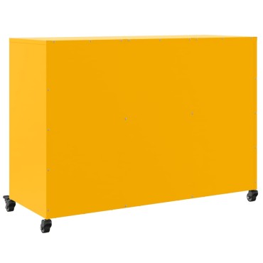 vidaXL Ντουλάπι Μουσταρδί 100,5x39x72cm από Ατσάλι 1 τεμ.