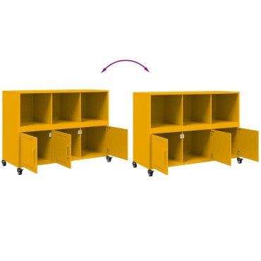 vidaXL Ντουλάπι Μουσταρδί 100,5x39x72cm από Ατσάλι 1 τεμ.