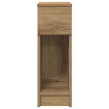 vidaXL Κομοδίνο με συρτάρι Αρτισιανή Δρυς 20x36x60cm 1 τεμ.