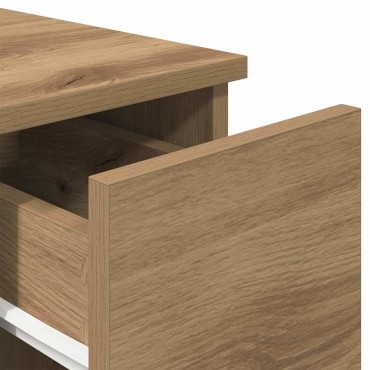 vidaXL Κομοδίνο με συρτάρι Αρτισιανή Δρυς 20x36x60cm 1 τεμ.