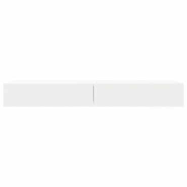 vidaXL Έπιπλα Τηλεόρασης με LED 2 τεμ. Λευκά 60x35x15,5cm