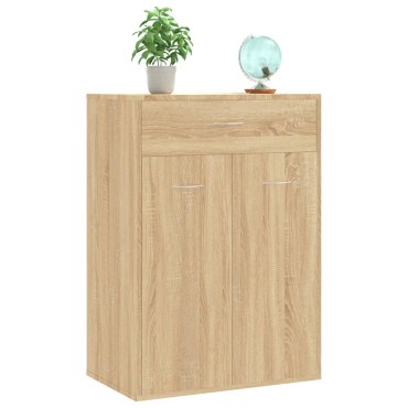 vidaXL Παπουτσοθήκη Sonoma Δρυς 60x35x84cm από Επεξ. Ξύλο