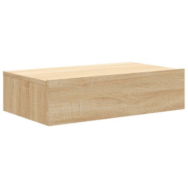 vidaXL Έπιπλο Τηλεόρασης με LED Sonoma Δρυς 60x35x15,5cm
