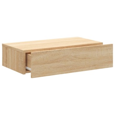 vidaXL Έπιπλο Τηλεόρασης με LED Sonoma Δρυς 60x35x15,5cm