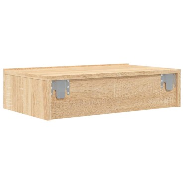 vidaXL Έπιπλο Τηλεόρασης με LED Sonoma Δρυς 60x35x15,5cm