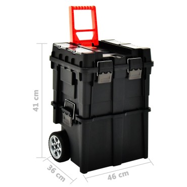 vidaXL Εργαλειοθήκη Τροχήλατη με Χερούλι 46 x 36 x 41 εκ.