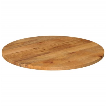 vidaXL Επιφάνεια Τραπεζιού Στρογγυλή 70x3,8cm Μασίφ Ξύλο Μάνγκο 1 τεμ.