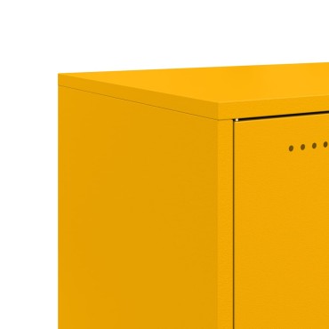 vidaXL Ντουλάπι Μουσταρδί 100,5x39x72cm από Ατσάλι 1 τεμ.