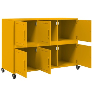 vidaXL Ντουλάπι Μουσταρδί 100,5x39x72cm από Ατσάλι 1 τεμ.