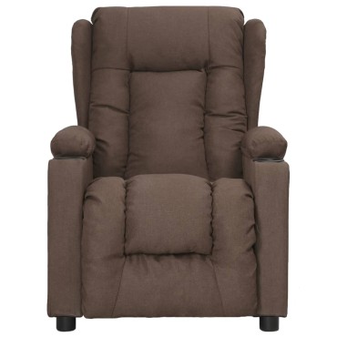 vidaXL Πολυθρόνα Ανακλινόμενη Taupe Υφασμάτινη 72,5x96x99,5cm 1 τεμ.