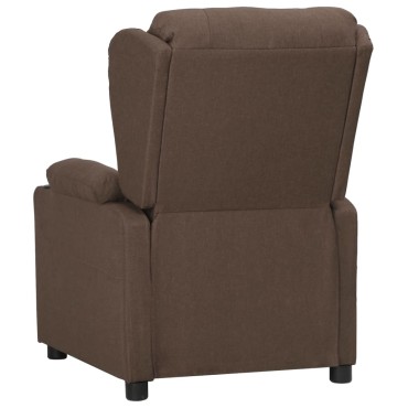 vidaXL Πολυθρόνα Ανακλινόμενη Taupe Υφασμάτινη 72,5x96x99,5cm 1 τεμ.