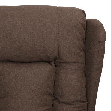 vidaXL Πολυθρόνα Ανακλινόμενη Taupe Υφασμάτινη 72,5x96x99,5cm 1 τεμ.