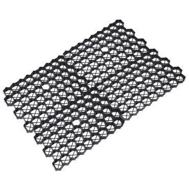 vidaXL Πλέγμα Γκαζόν 16 τεμ. Μαύρο 60 x 40 x 3 εκ. Πλαστικό