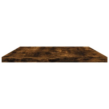 vidaXL Ράφια Τοίχου 4 τεμ. Καπνιστή Δρυς 60x30x1,5cm Επεξεργ. Ξύλο