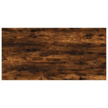 vidaXL Ράφια Τοίχου 4 τεμ. Καπνιστή Δρυς 60x30x1,5cm Επεξεργ. Ξύλο