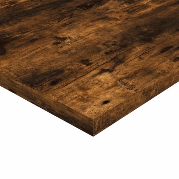 vidaXL Ράφια Τοίχου 4 τεμ. Καπνιστή Δρυς 60x30x1,5cm Επεξεργ. Ξύλο