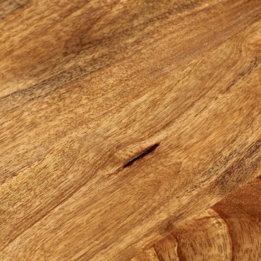 vidaXL Επιφάνεια Τραπεζιού Στρογγυλή 90x3,8cm Μασίφ Ξύλο Μάνγκο 1 τεμ.