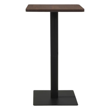 vidaXL Τραπέζι Bistro Σκούρο Σταχτί 60x60x107cm 1 τεμ.