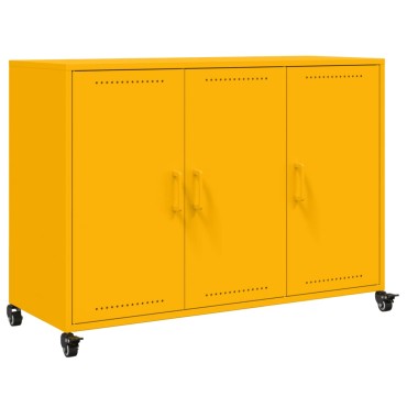 vidaXL Ντουλάπι Μουσταρδί 100,5x39x72cm από Ατσάλι 1 τεμ.