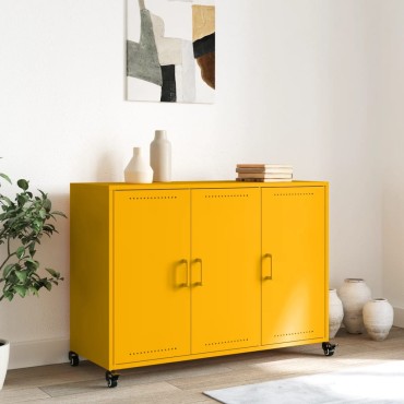 vidaXL Ντουλάπι Μουσταρδί 100,5x39x72cm από Ατσάλι 1 τεμ.
