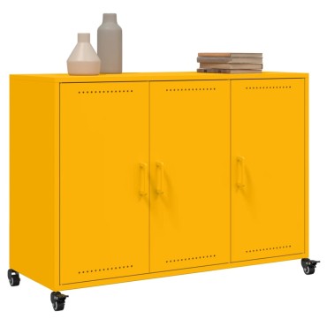 vidaXL Ντουλάπι Μουσταρδί 100,5x39x72cm από Ατσάλι 1 τεμ.