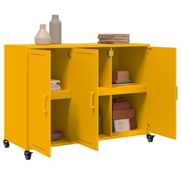 vidaXL Ντουλάπι Μουσταρδί 100,5x39x72cm από Ατσάλι 1 τεμ.