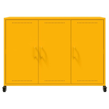vidaXL Ντουλάπι Μουσταρδί 100,5x39x72cm από Ατσάλι 1 τεμ.