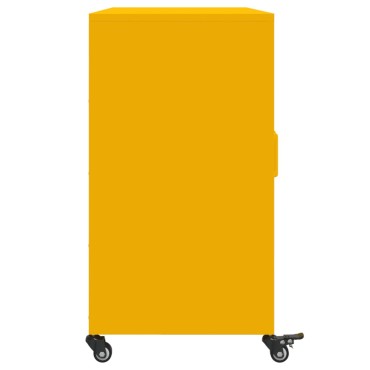 vidaXL Ντουλάπι Μουσταρδί 100,5x39x72cm από Ατσάλι 1 τεμ.