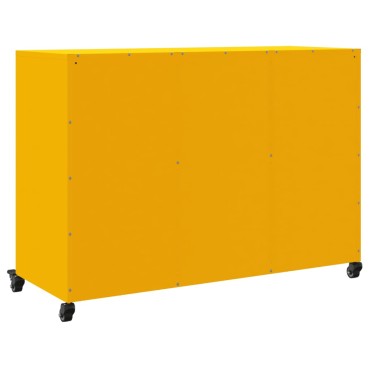 vidaXL Ντουλάπι Μουσταρδί 100,5x39x72cm από Ατσάλι 1 τεμ.