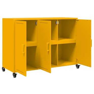 vidaXL Ντουλάπι Μουσταρδί 100,5x39x72cm από Ατσάλι 1 τεμ.