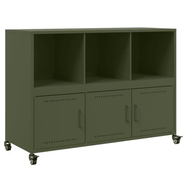 vidaXL Ντουλάπι Πράσινο Λαδί 100,5x39x72cm από Ατσάλι 1 τεμ.