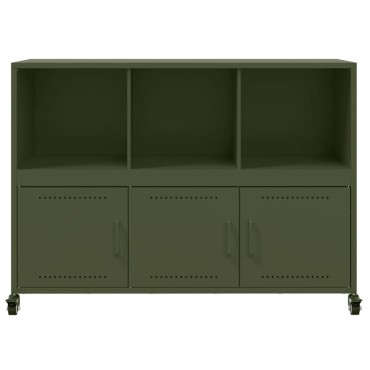 vidaXL Ντουλάπι Πράσινο Λαδί 100,5x39x72cm από Ατσάλι 1 τεμ.