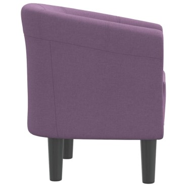 vidaXL Πολυθρόνα Μπάρελ Μοβ Υφασμάτινη 46,5x45cm 1 τεμ.