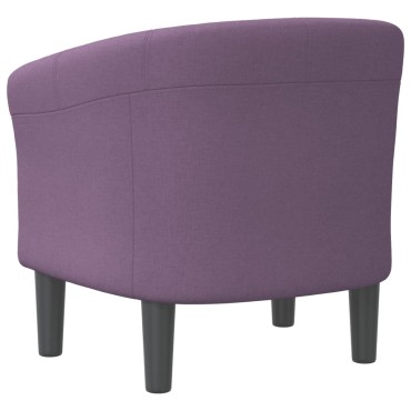 vidaXL Πολυθρόνα Μπάρελ Μοβ Υφασμάτινη 46,5x45cm 1 τεμ.