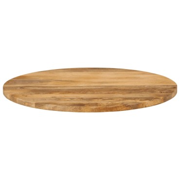 vidaXL Επιφάνεια Τραπεζιού Στρογγυλή 80x3,8cm Μασίφ Ξύλο Μάνγκο 1 τεμ.