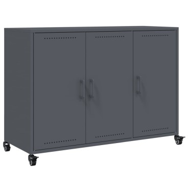 vidaXL Ντουλάπι Ανθρακί 100,5x39x72cm από Χάλυβα 1 τεμ.