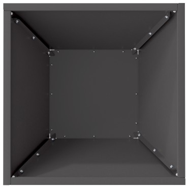 vidaXL μεταλλική γλάστρα Μαύρη Μέταλλο 35 x 35 x 15 cm Ανθεκτική