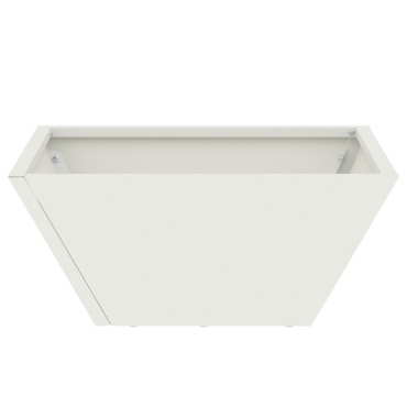 vidaXL Σετ Πλαστικών Γλαστρών Λευκό Πλαστικό 35 x 35 x 15 εκ.