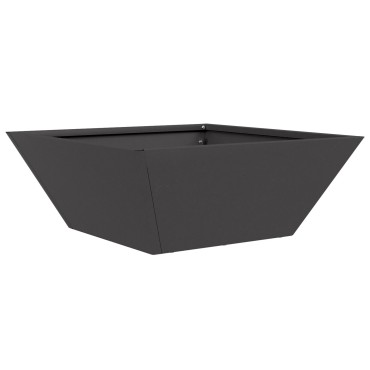 vidaXL Μεταλλική Γλάστρα Μαύρη Μέταλλο 40 x 40 x 15 εκ. Ανθεκτική