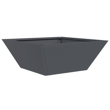 vidaXL Πλαστική Γλάστρα Ανθρακί Πλαστική 40 x 40 x 15 cm