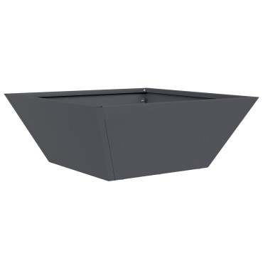 vidaXL Πλαστική Γλάστρα Ανθρακί Πλαστική 40 x 40 x 15 cm