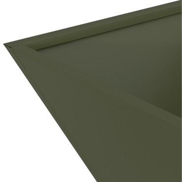 vidaXL Μεταλλική Γλάστρα Ελιά Μέταλλο 40 x 40 x 15 εκ.