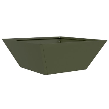 vidaXL Μεταλλική Γλάστρα Ελιά Μέταλλο 40 x 40 x 15 εκ.