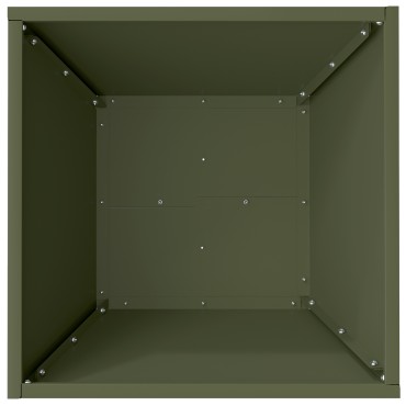 vidaXL Μεταλλική Γλάστρα Ελιά Μέταλλο 40 x 40 x 15 εκ.